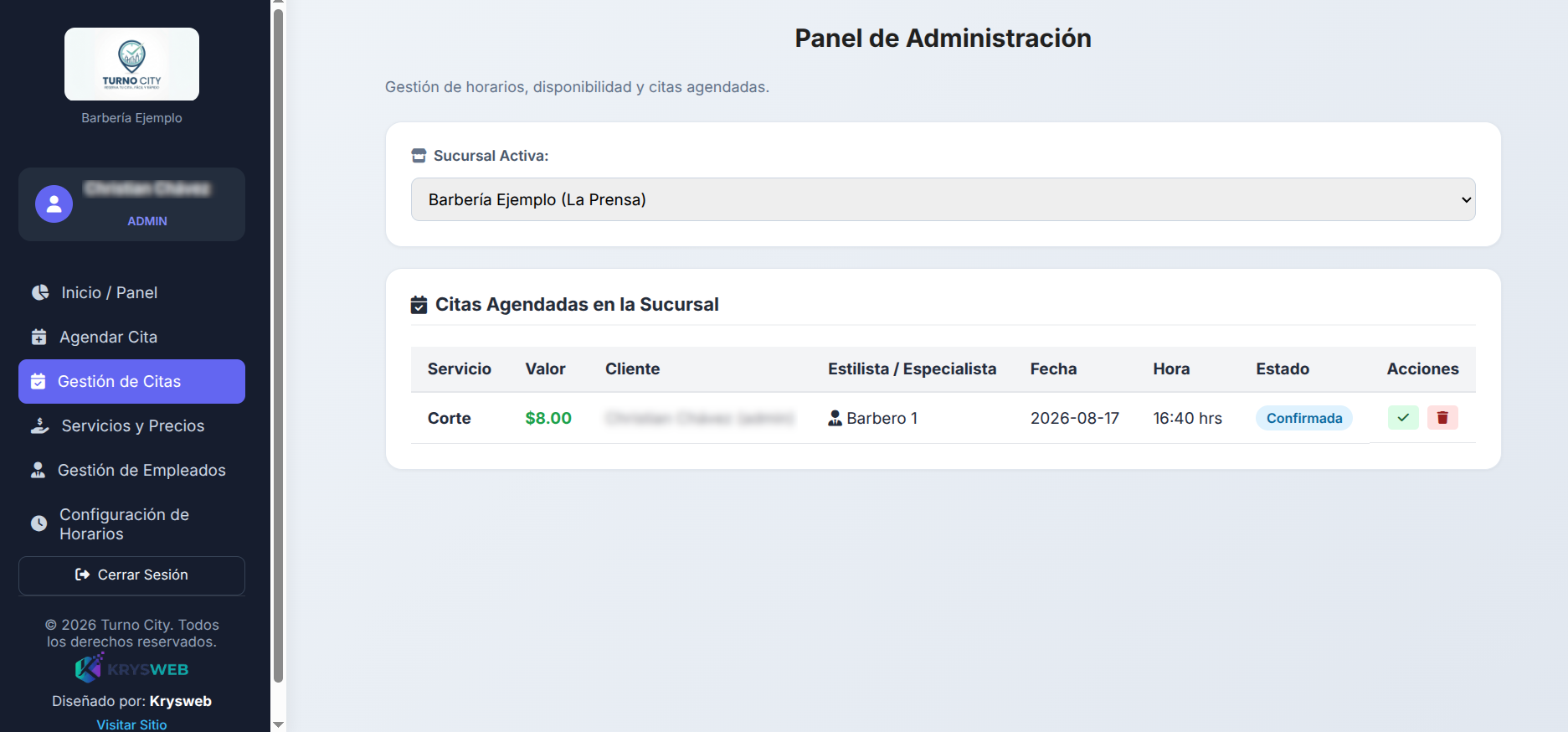 Llamado Siguiente Turno